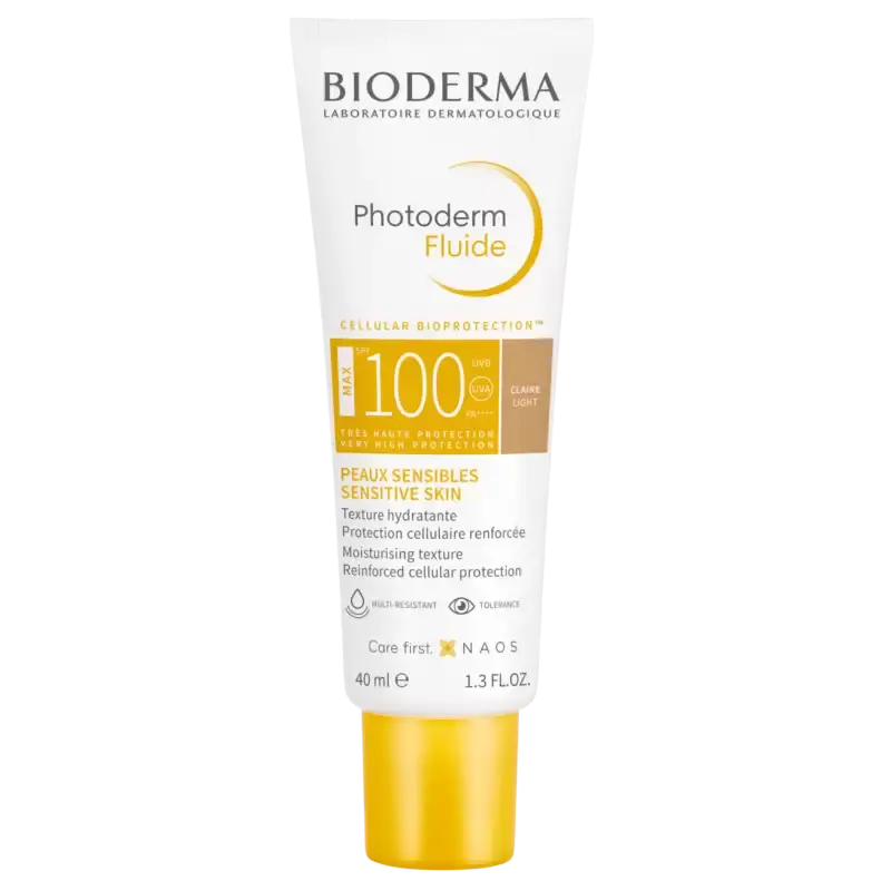 BIODERMA PHOTODERM MAX FLUIDE TIENTEE CLAIRE SPF100 40ML
